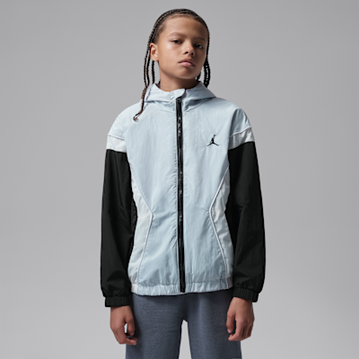 と*い様 Jordan フルジップジャケット グレー/ホワイト Jordan Big Kids' Essential Draft Jacket. Nike JP